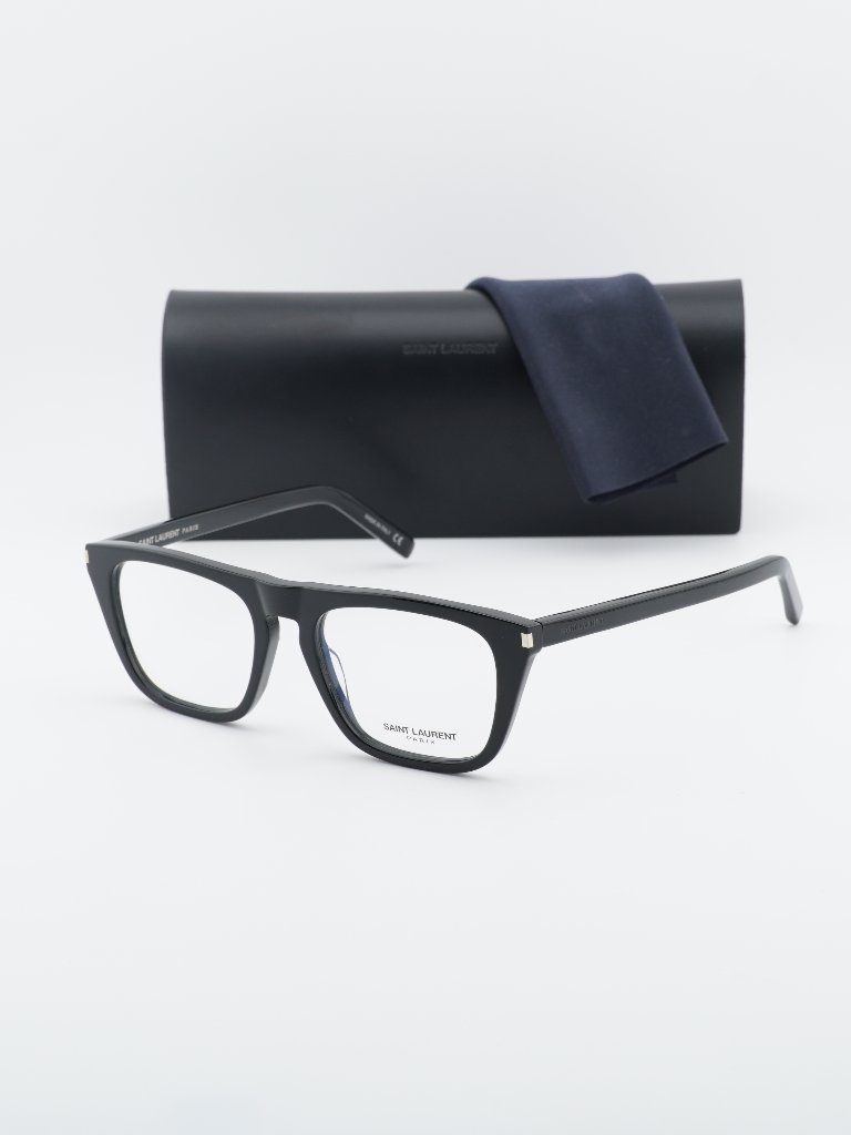 Saint Laurent Sl343 001 Square Eyeglasses Black 53mm